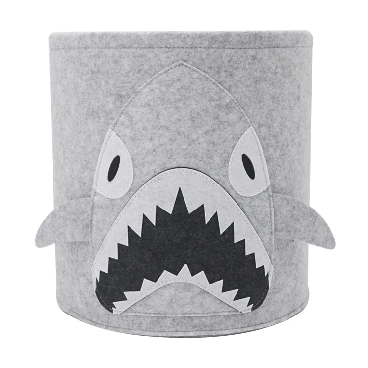 High Quality China Factory Wholesale Felt Storage Hamper Shark design Round foldable felt storage basket
High Quality China Factory Wholesale Felt Storage Hamper Shark design Round foldable felt storage basket