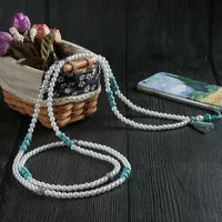 2020 Fashion design beads phone lanyard straps latest design Acrylic pearl beads necklace for Apple iphone
2020 Fashion design beads phone lanyard straps latest design Acrylic pearl beads necklace for Apple iphone