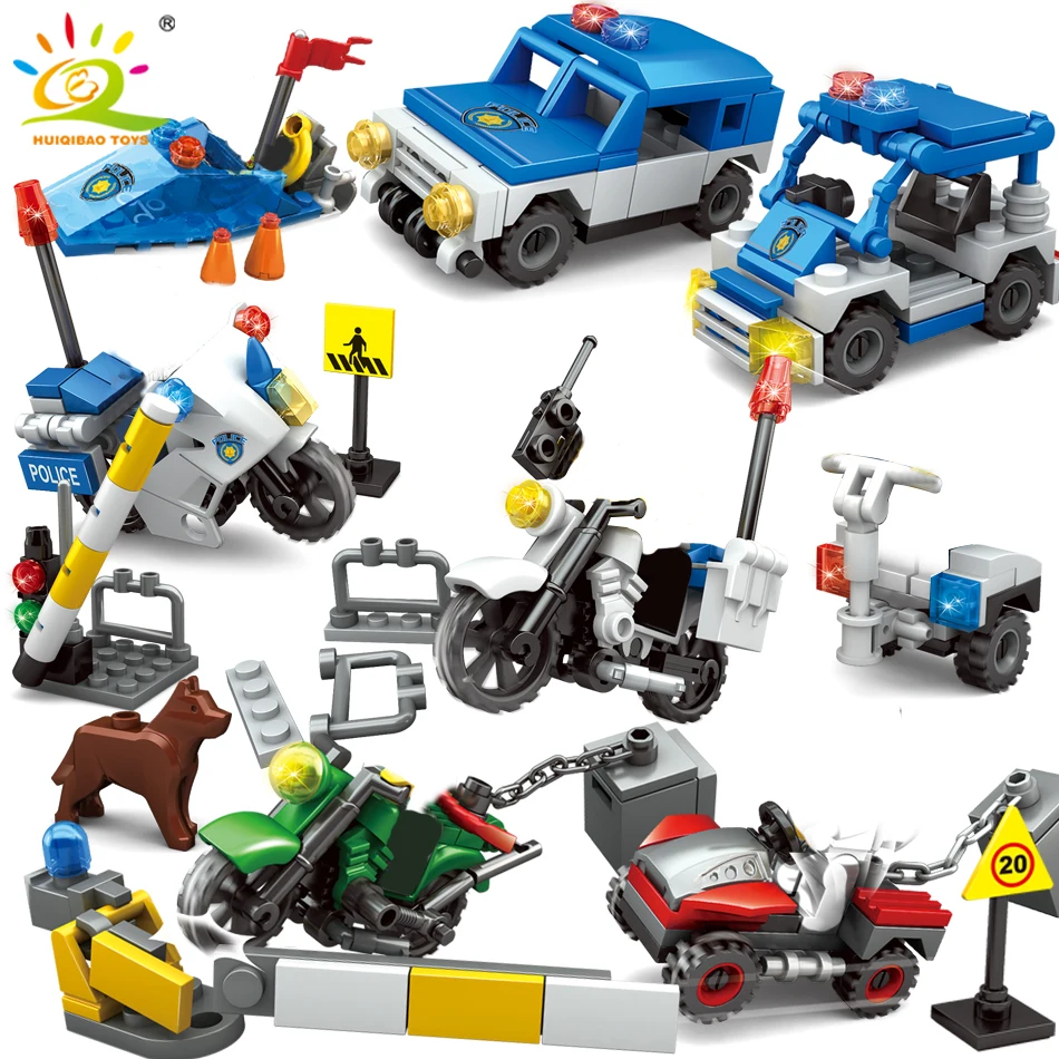 8 in 1 plastic police toy set police series block set
8 in 1 plastic police toy set police series block set