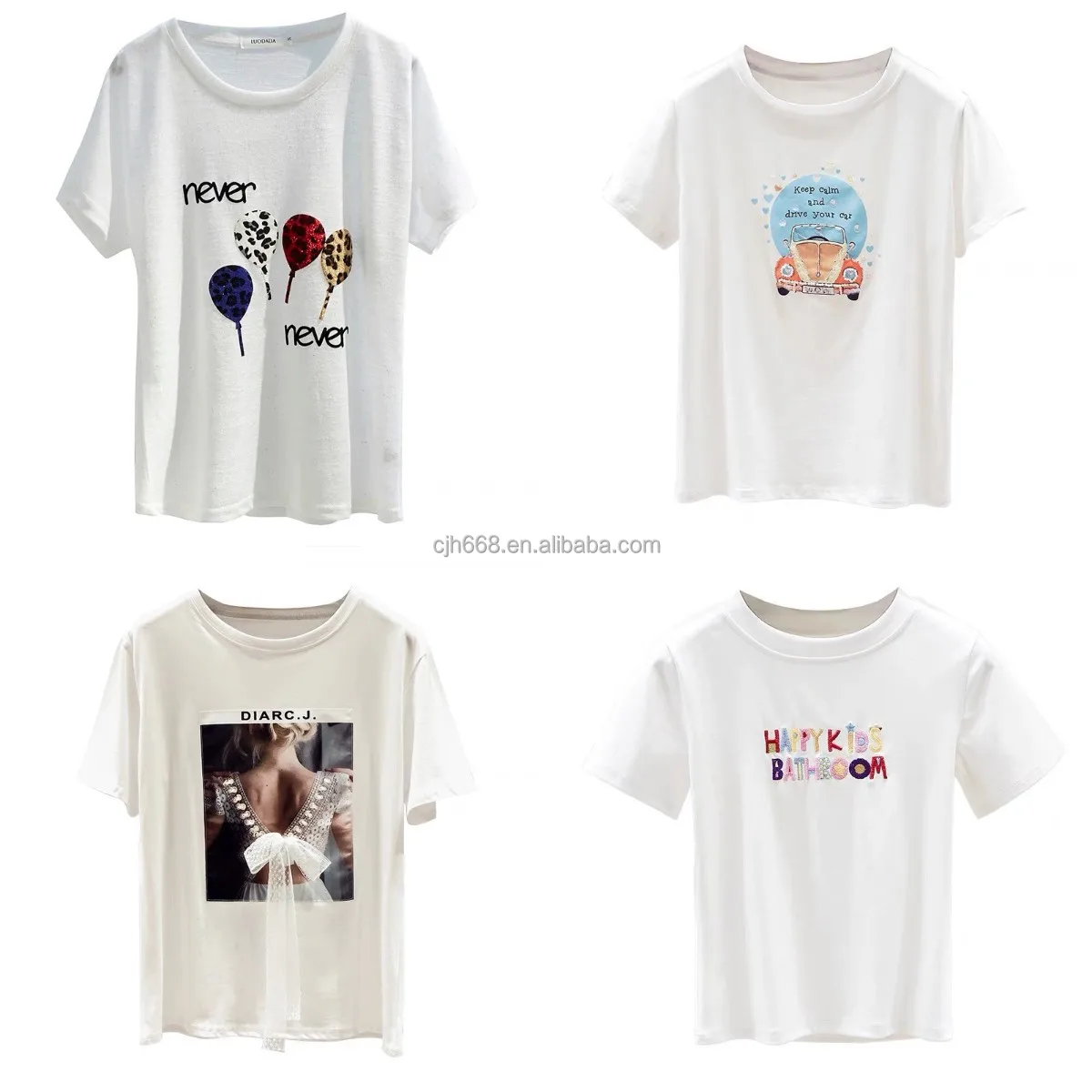 Factory wholesale nail drill logo 3D-printed women's extra-large size fit round collar hip-hop women's short-sleeved t-shirts, White
Factory wholesale nail drill logo 3D-printed women's extra-large size fit round collar hip-hop women's short-sleeved t-shirts, White