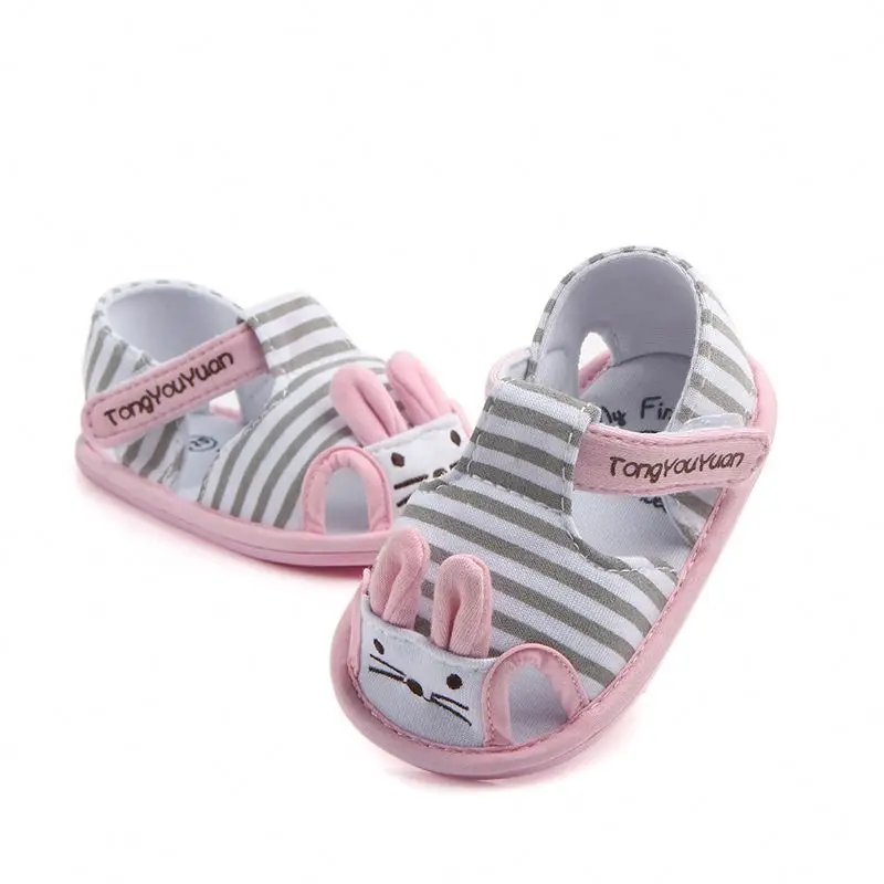 High quality rabbit design cotton baby sandals, Blue/pink
High quality rabbit design cotton baby sandals, Blue/pink