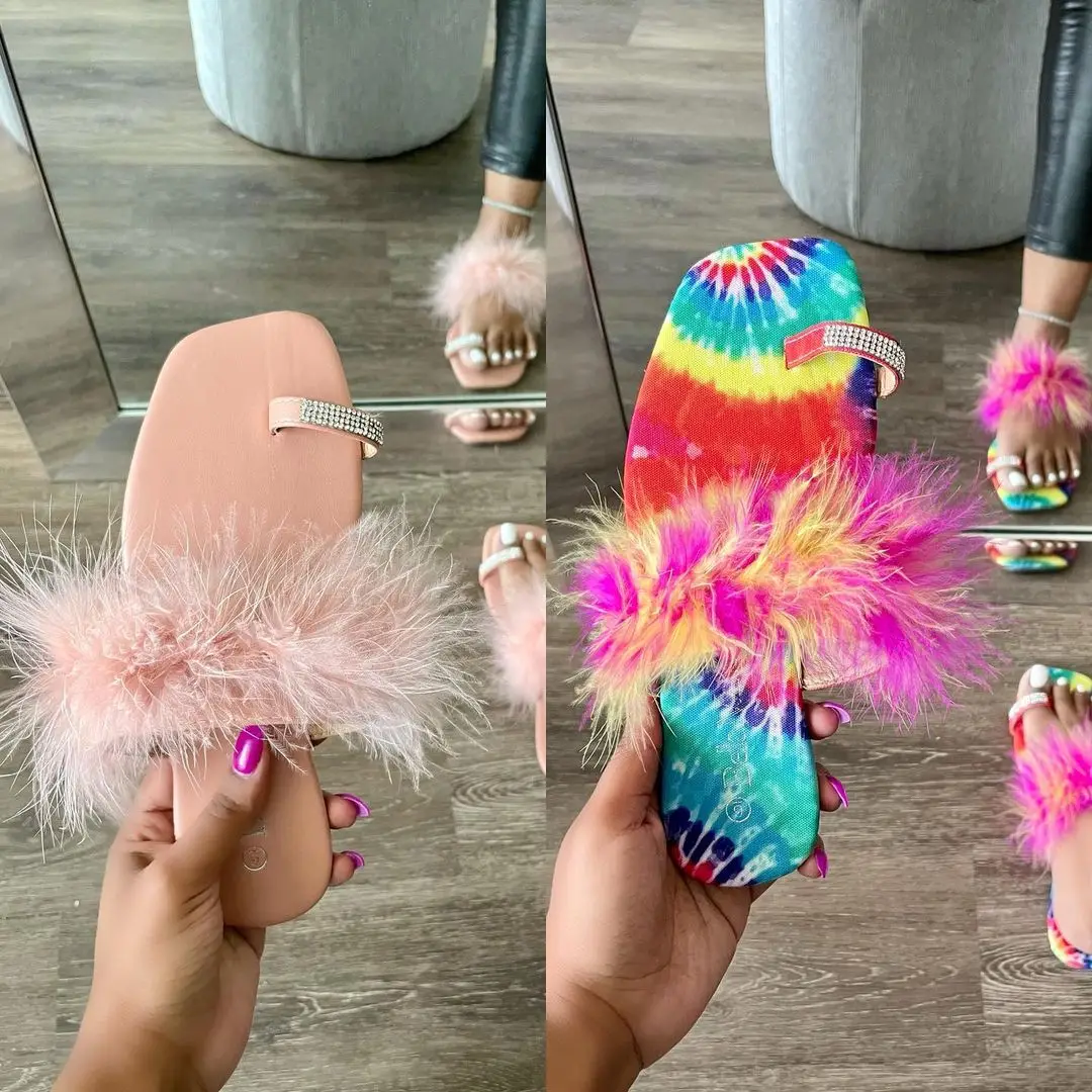 2021 New Candy Color Women Spring Plush Slippers Flat Bottom Anti-slip Outdoor Leisure Women's Fur Toe Sandals, Red/black/white/gray/multi-colors
2021 New Candy Color Women Spring Plush Slippers Flat Bottom Anti-slip Outdoor Leisure Women's Fur Toe Sandals, Red/black/white/gray/multi-colors