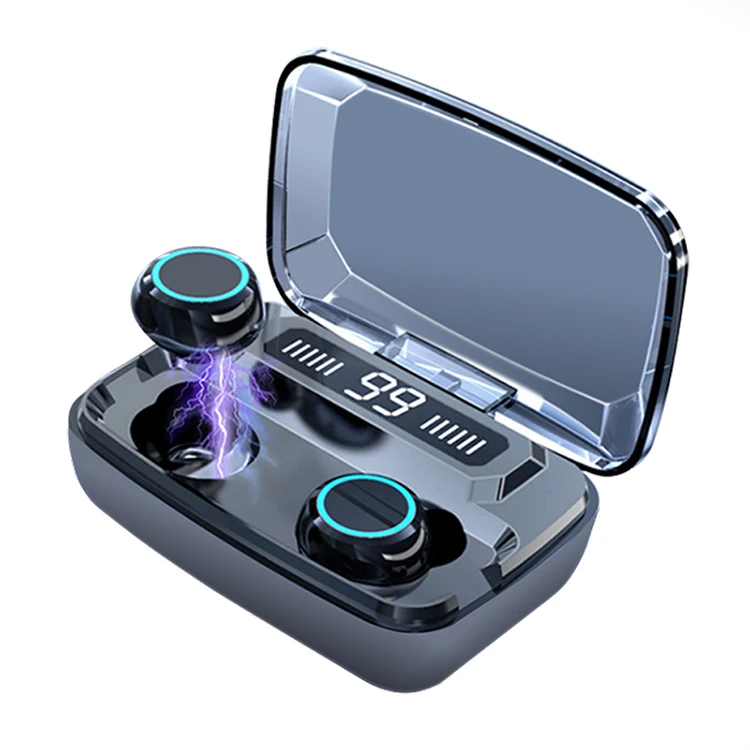 Wholesale TWS Earbuds Mini Sport Headphone LED Display Wireless M11 Earphone Headset with Charging Box, Black 
Wholesale TWS Earbuds Mini Sport Headphone LED Display Wireless M11 Earphone Headset with Charging Box, Black