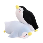plush penguin toy christmas penguin soft toy plush stuffed cute sleeping doll big doll hand warmer christmas gift girl