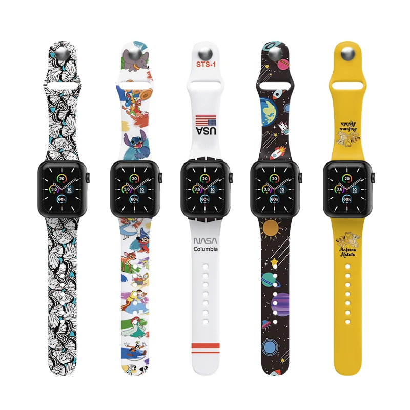Painted Straps For Smartwatch Silicone Belt for Apple Watch Series 5 4 3 2 1 Watchband 40mm 44mm Apple watch
Painted Straps For Smartwatch Silicone Belt for Apple Watch Series 5 4 3 2 1 Watchband 40mm 44mm Apple watch
