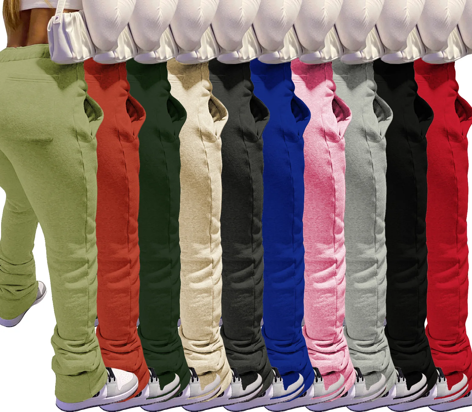 Hot Sale Drawstring Thickened Sports Leisure Joggers Clothing Plus Size Women's Pants & Trousers
Hot Sale Drawstring Thickened Sports Leisure Joggers Clothing Plus Size Women's Pants & Trousers