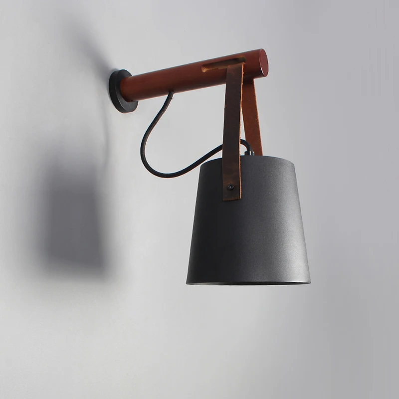 Aisilan Vintage Black Wood Indoor E27 Wall mount leather Bedroom Bedside Reading Lamp LED Wall Light
Aisilan Vintage Black Wood Indoor E27 Wall mount leather Bedroom Bedside Reading Lamp LED Wall Light