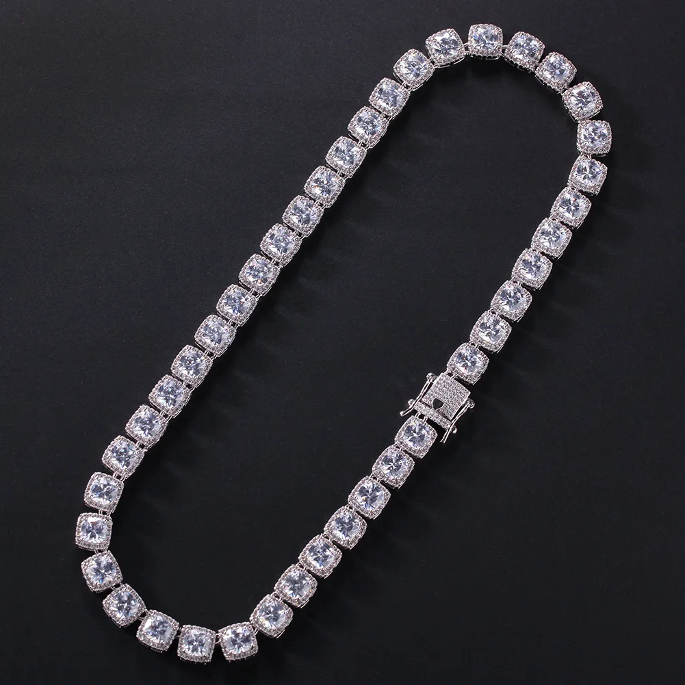 Iced out Hip Hop Bling Tennis chain brass High grade square zircon resin link dainty stainless steel necklace
Iced out Hip Hop Bling Tennis chain brass High grade square zircon resin link dainty stainless steel necklace