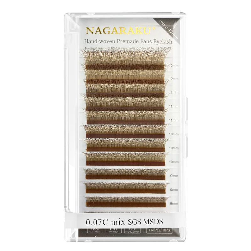 NAGARAKU Brown Automatic Flowering W Shape Bloom 3D Premade Fans Eyelash Extensions Natural Soft Light Individual Lashes
NAGARAKU Brown Automatic Flowering W Shape Bloom 3D Premade Fans Eyelash Extensions Natural Soft Light Individual Lashes