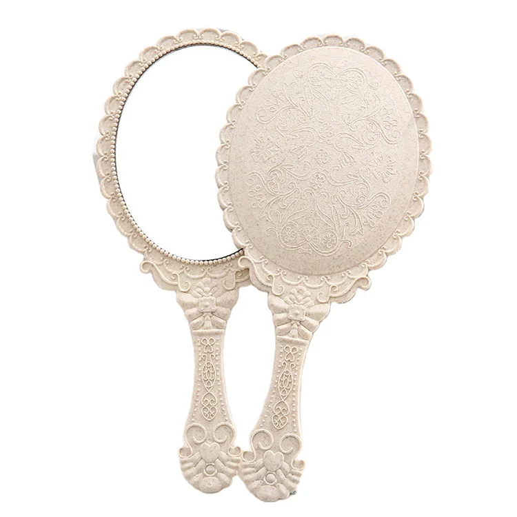 Small Hand Held Decorative Mirrors Travel Personal Cosmetic Mirror Vintage Handheld Mirror, Brown
Small Hand Held Decorative Mirrors Travel Personal Cosmetic Mirror Vintage Handheld Mirror, Brown