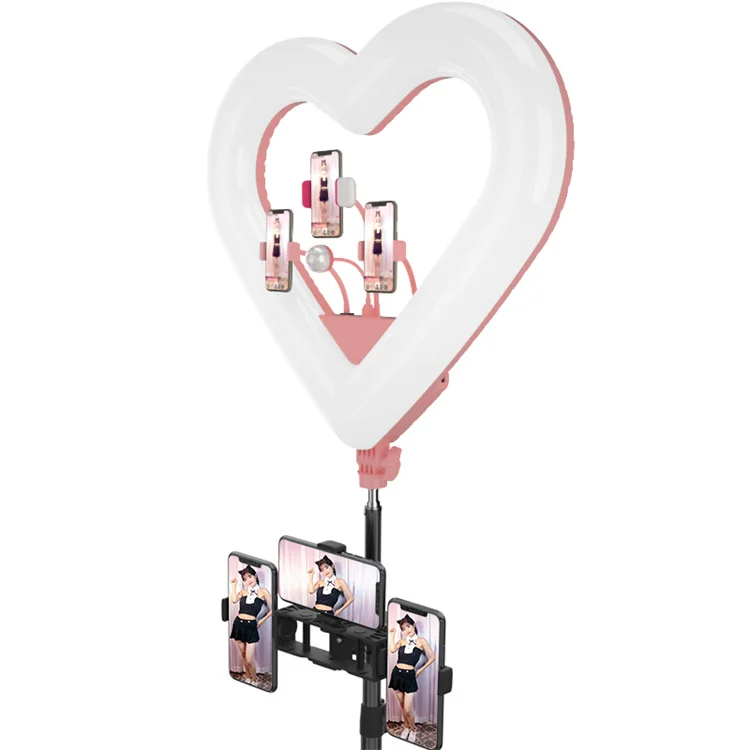 20 Inch Heart RGB Multi-colors Led Studio Makeup Live Ring Light Portable Selfie Led Light Photography
20 Inch Heart RGB Multi-colors Led Studio Makeup Live Ring Light Portable Selfie Led Light Photography