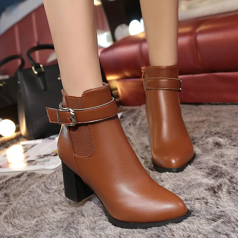 2021 Fashion New Women's Leather Boots Pointed Boots Thick Heel Side Zipper High Heel Plush Warm Ladies Boots
2021 Fashion New Women's Leather Boots Pointed Boots Thick Heel Side Zipper High Heel Plush Warm Ladies Boots