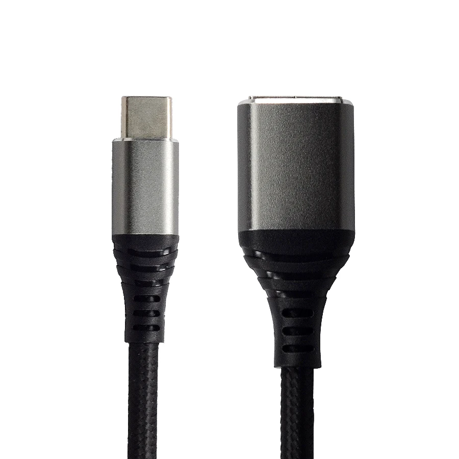 NEW products Efficient Usb C Fast Charge Cable Braided TYPE-C Male To USB 3.0 Female 3 In 1 OTG Connecter, Grey
NEW products Efficient Usb C Fast Charge Cable Braided TYPE-C Male To USB 3.0 Female 3 In 1 OTG Connecter, Grey