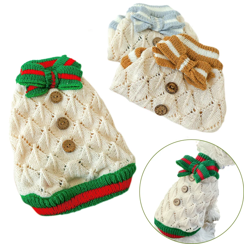 Winter Warm Small Dog Clothes Pet Cat Dog Sweater Knitted Soft Clothing for Chihuahua Bulldogs Puppy Costume Pet Products, As picture
Winter Warm Small Dog Clothes Pet Cat Dog Sweater Knitted Soft Clothing for Chihuahua Bulldogs Puppy Costume Pet Products, As picture