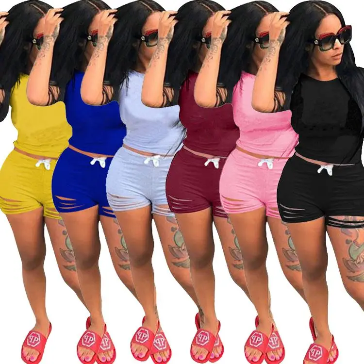 2021 Solid Color Sexy Ladies Summer 2 Piece Short Set Track suit for Women, As shown
2021 Solid Color Sexy Ladies Summer 2 Piece Short Set Track suit for Women, As shown