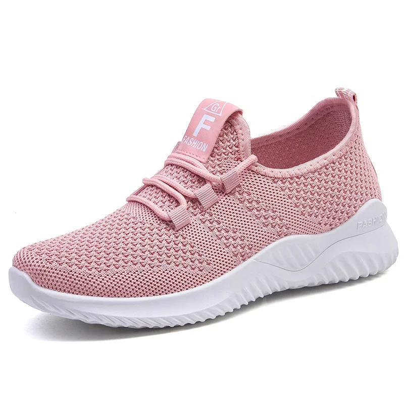 2021 New casual fashion fly woven breathable soft soles comfortable running shoes for ladies, Black
2021 New casual fashion fly woven breathable soft soles comfortable running shoes for ladies, Black