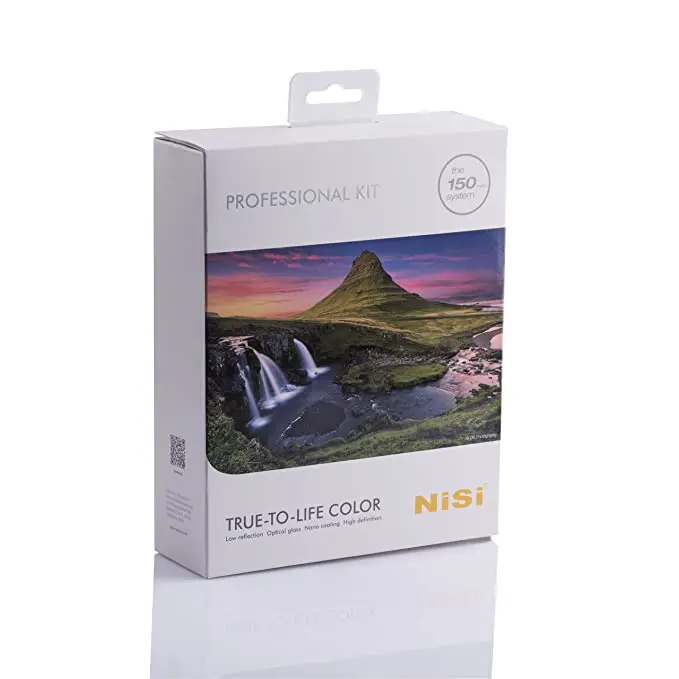 

NiSi 150mm System Professional Filter Kit- 1pc Soft/Hard/Reverse GND, 1pc Polarizer, 2pcs ND Filters and Accessories