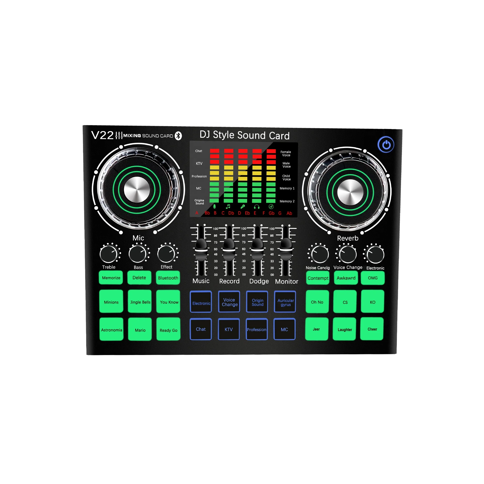 Wholesale V22 Professional Sound Card Home Studio Equipment Recording Soundcards mic broadcast, Black green black
Wholesale V22 Professional Sound Card Home Studio Equipment Recording Soundcards mic broadcast, Black green black