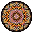 Modern Round Carpet Living Room Bedroom Polyester Round Rug Carpet