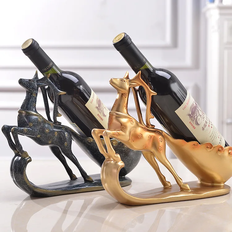 Modern European Creative Home Sika Deer Wine Rack for Wine Cabinet Decoration and Gift., Gold, blue and wood-like
Modern European Creative Home Sika Deer Wine Rack for Wine Cabinet Decoration and Gift., Gold, blue and wood-like