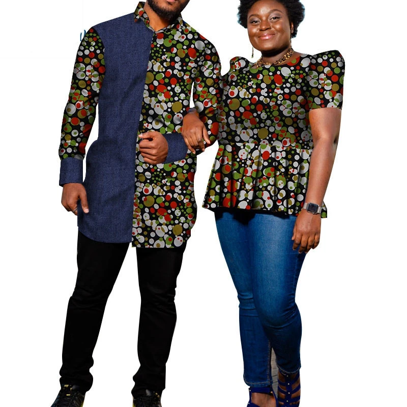 WYQ214 New Design Man women shirt summer couple clothing wholesale african clothing
WYQ214 New Design Man women shirt summer couple clothing wholesale african clothing