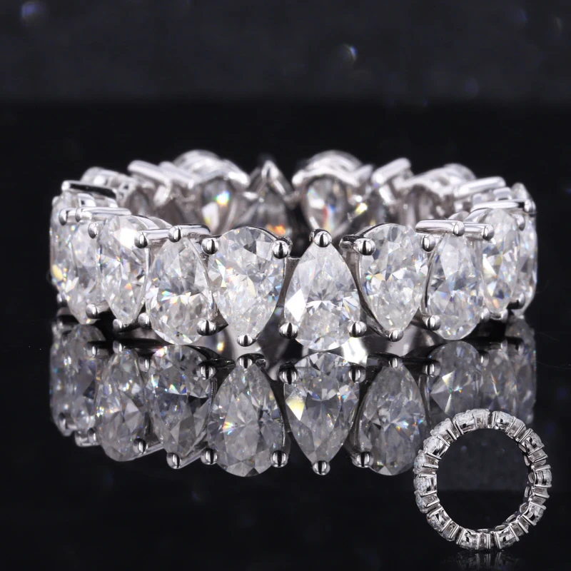 synthetic moissanite 10k white gold jewelry 4x6mm pear cut moissanite stone band ring
synthetic moissanite 10k white gold jewelry 4x6mm pear cut moissanite stone band ring