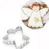 Angel Cake Decoration Pastry Blender Biscuit Cookie Cutter Tools Kitchen Cake Mold Supplies Stainless Steel New Year Gifts902223