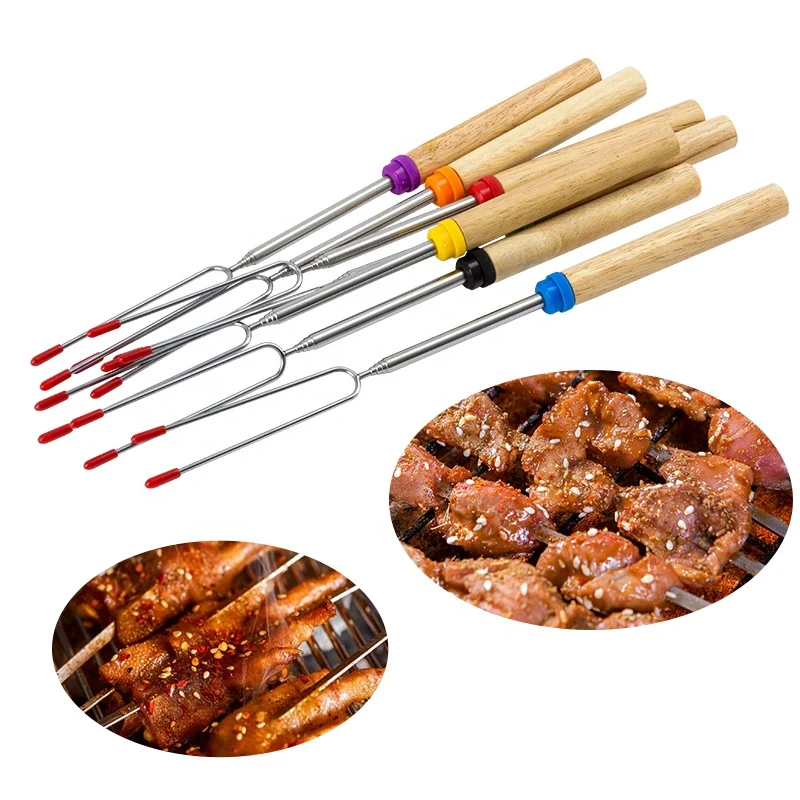 8pcs 32 Inch Hot Dog Fork Extandable Skewer Telescoping Marshmallow Roasting Stick for Bonfire, As picture
8pcs 32 Inch Hot Dog Fork Extandable Skewer Telescoping Marshmallow Roasting Stick for Bonfire, As picture