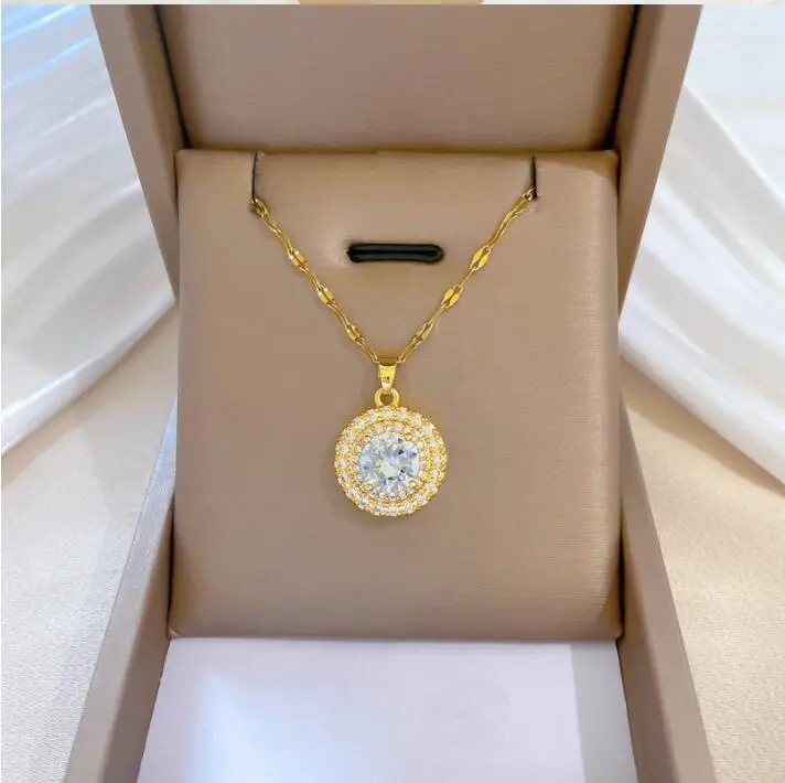 Fashion clear Crystal big Diamond Pendant Necklace for Women Charm silver Zircon Party Pendant Jewelry Birthday Gift
Fashion clear Crystal big Diamond Pendant Necklace for Women Charm silver Zircon Party Pendant Jewelry Birthday Gift