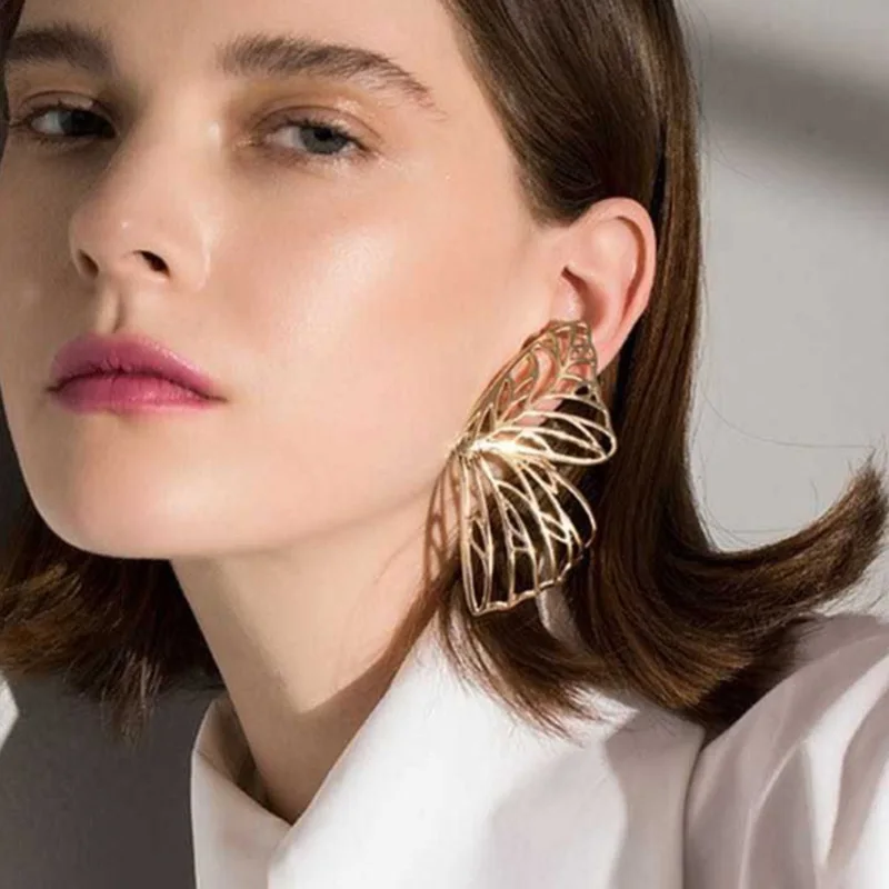 2022 Hot Sale Simple Personality Korean Earrings Women's Long Hollow Butterfly Wing Stud Earrings, Gold silver
2022 Hot Sale Simple Personality Korean Earrings Women's Long Hollow Butterfly Wing Stud Earrings, Gold silver