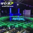 Wedding Party Lights Disco Lighted Led Dance Floor Disco Magnet Wedding Party Dj Lights 3D Glass Led Dance Floor