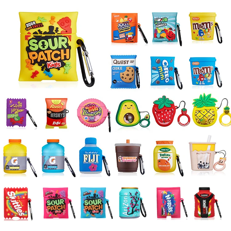 2021 Hot Sale Earphone Protective Cute Designer Silicone Cover Candy Food For Airpod Case For Airpod 1/2, Multiple colors
2021 Hot Sale Earphone Protective Cute Designer Silicone Cover Candy Food For Airpod Case For Airpod 1/2, Multiple colors