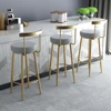 Chair Bar Counter Wholesale French Tall Table Restaurant Furniture Iron Luxury High Modern Gold Metal Stool Chair Bar