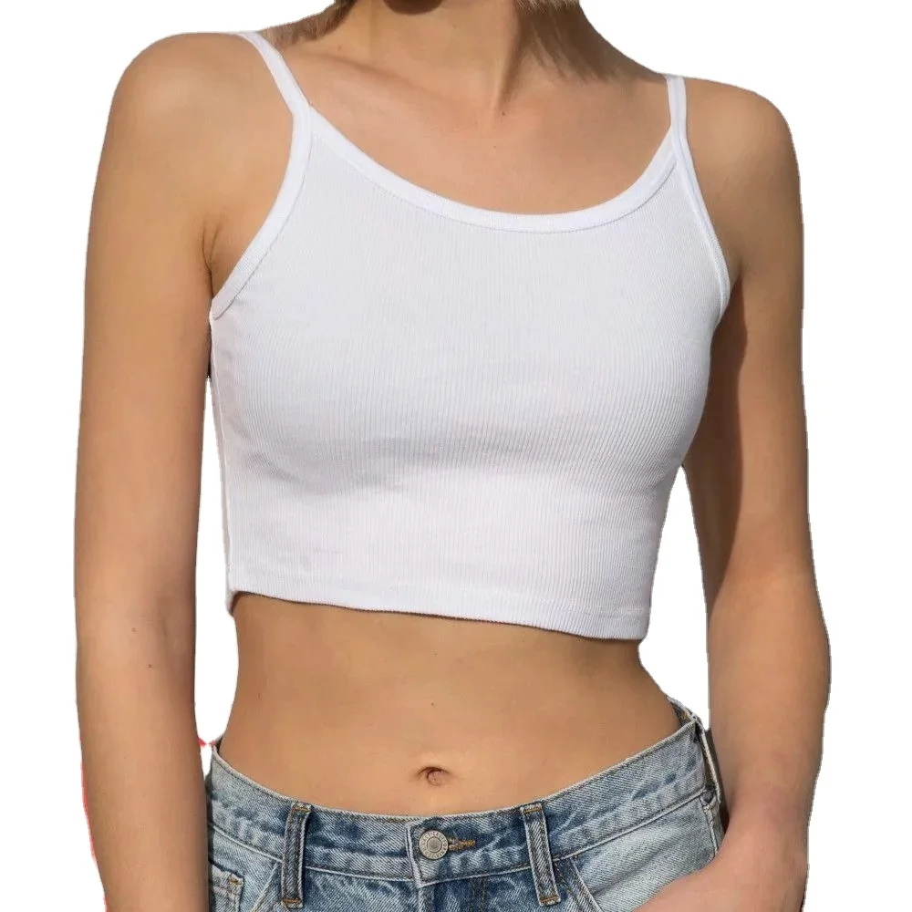 2021 Summer Hot Sale High Stretch Strappy Sleeveless Halter Sexy White Crop Tops T-shirts Women, Multicolor
2021 Summer Hot Sale High Stretch Strappy Sleeveless Halter Sexy White Crop Tops T-shirts Women, Multicolor