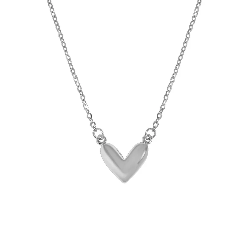 VIANRLA 925 Sterling Silver Heart Pendant Minimalist Necklace For Women Jewelry Wholesale Free Laser Logo
VIANRLA 925 Sterling Silver Heart Pendant Minimalist Necklace For Women Jewelry Wholesale Free Laser Logo