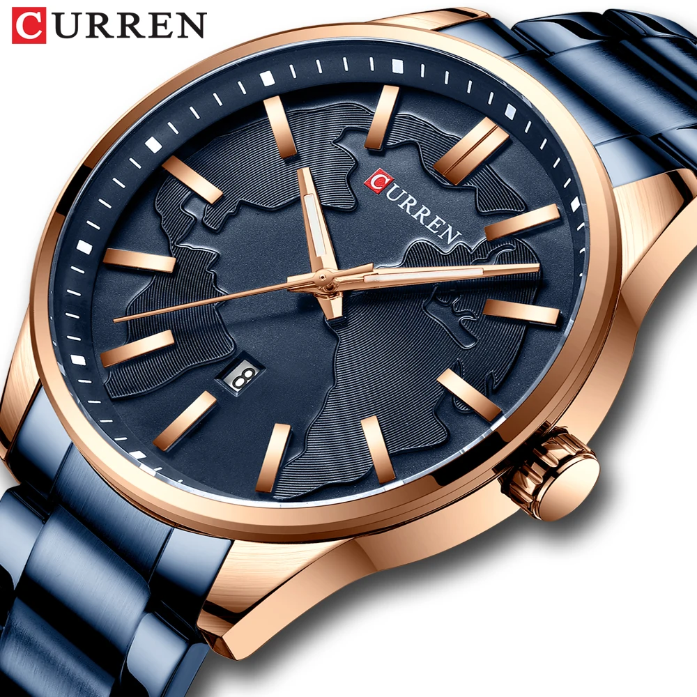 

AliExpress Hot CURREN 8366 Watch High Quality Quartz Business Watches Men Wrist Stainless Steel Waterproof Wristwatches Relogio, 5-colors
