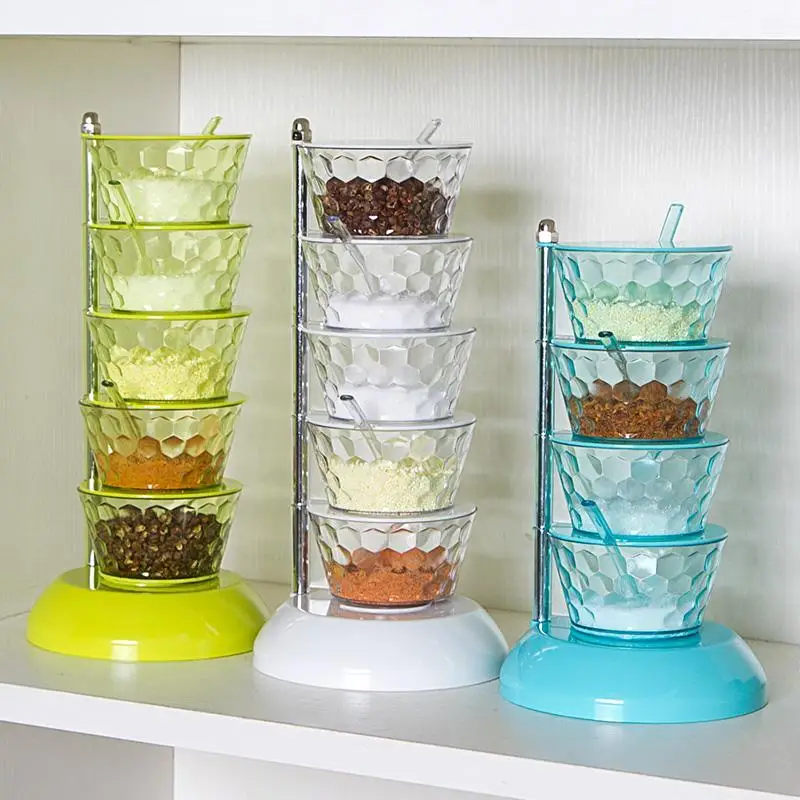 Kitchen vertical crystal rotation condiment boxed 4 layer store flavor household kitchen multilayer seasoning box
Kitchen vertical crystal rotation condiment boxed 4 layer store flavor household kitchen multilayer seasoning box