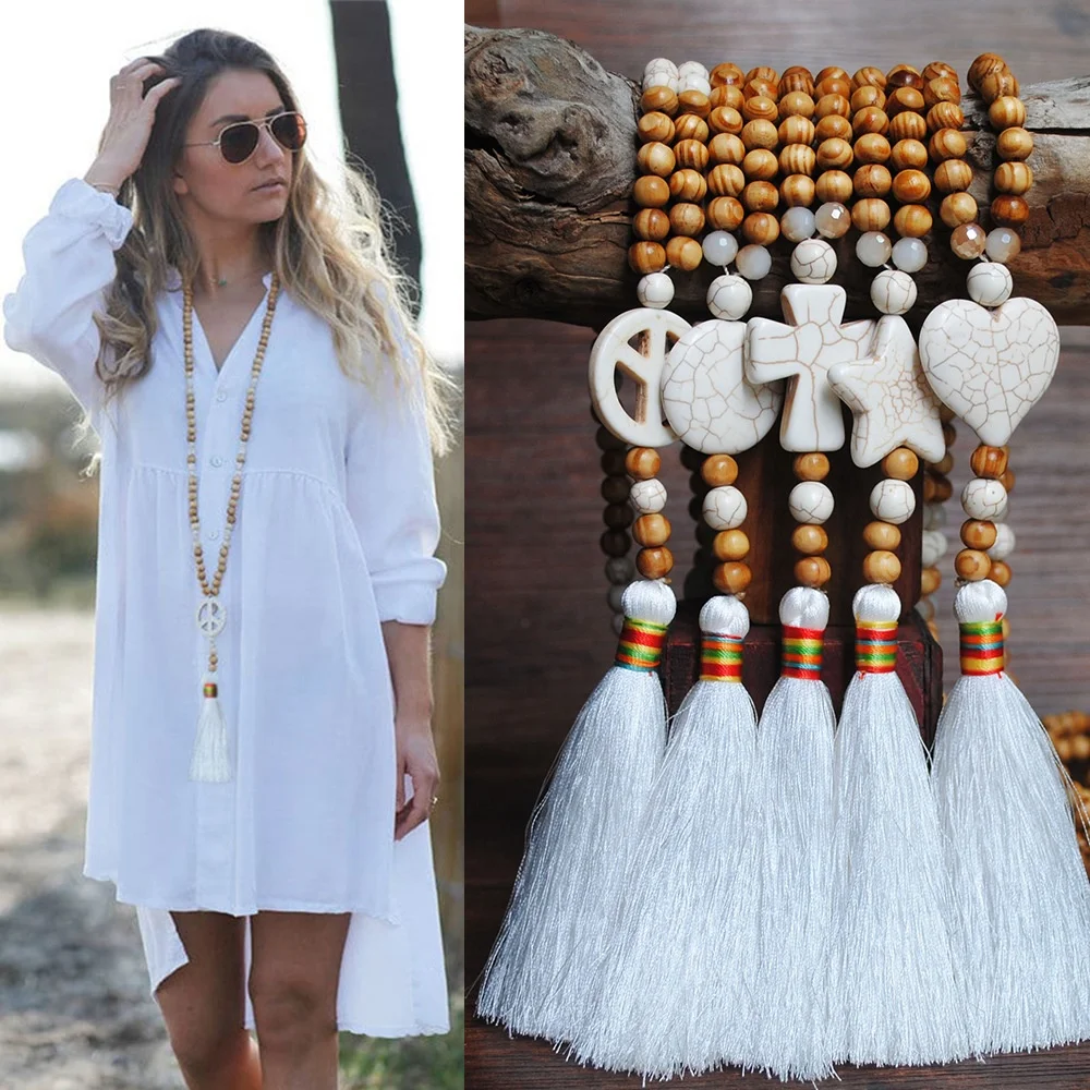 Hot Europe America Long NecklaceHandmade Beaded Style Wholesale Tassel Bohemia Necklace Women Ethnic Necklace
Hot Europe America Long NecklaceHandmade Beaded Style Wholesale Tassel Bohemia Necklace Women Ethnic Necklace