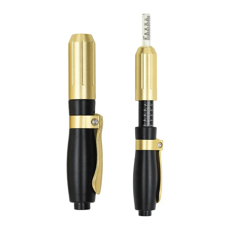 2 in 1 high pressure free needle injektion fat dissolving hyaluronic acid pen, Black gold
2 in 1 high pressure free needle injektion fat dissolving hyaluronic acid pen, Black gold