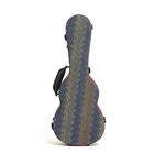 Custom Classic Glass Fiber Hard Guitar Case 24'' Concert Ukulele Fiber Glass Case