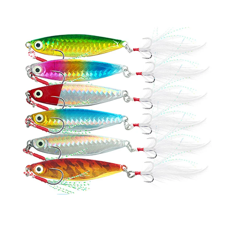 Wholesale 10g 15g 20g 30g 3D Eyes High Carbon Steel Fishing Lures Metal Hard Jig Lure, 6 colors
Wholesale 10g 15g 20g 30g 3D Eyes High Carbon Steel Fishing Lures Metal Hard Jig Lure, 6 colors