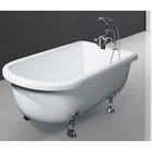 Cheap Fiberglass Acrylic Egg Shape Free Standing Claw Foot Bath Tubs