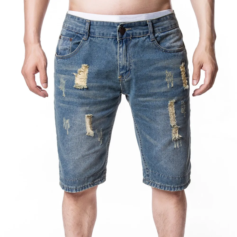 New Product European Size OEM Custom Light Blue Color Comfortable Ripped Classical Men's Shorts Jeans
New Product European Size OEM Custom Light Blue Color Comfortable Ripped Classical Men's Shorts Jeans