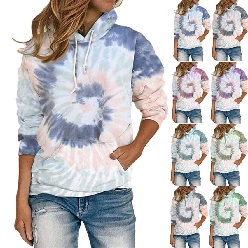 Amazon eBay Hot Sale Women Loose Tie Dye Printed Hoodie Long Sleeve Pullover Sweater S-5XL
Amazon eBay Hot Sale Women Loose Tie Dye Printed Hoodie Long Sleeve Pullover Sweater S-5XL