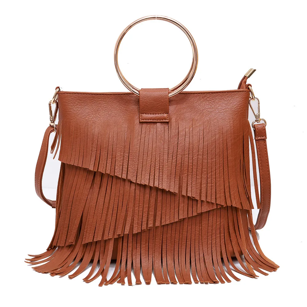 Fashion Good Quality New Irregular Tassel Pu Leather Shoulder Bag Woman Crossbody Bag Lady Handbag Girls Purse With Iron Handle, Black, red, brown, pink, gray
Fashion Good Quality New Irregular Tassel Pu Leather Shoulder Bag Woman Crossbody Bag Lady Handbag Girls Purse With Iron Handle, Black, red, brown, pink, gray