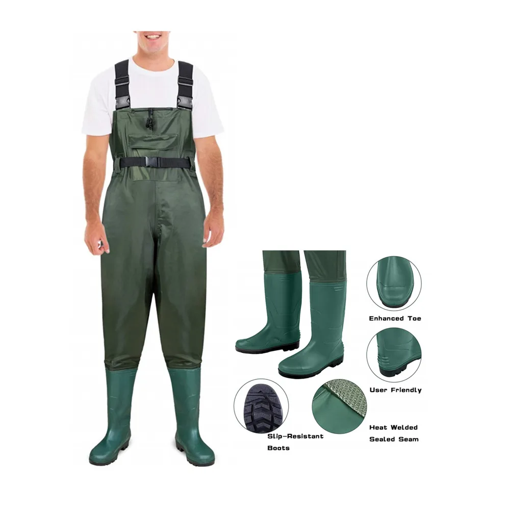 OEM 70D 420D Nylon with PVC Coating Fly Fishing Waterproof Chest PVC Wader 
OEM 70D 420D Nylon with PVC Coating Fly Fishing Waterproof Chest PVC Wader