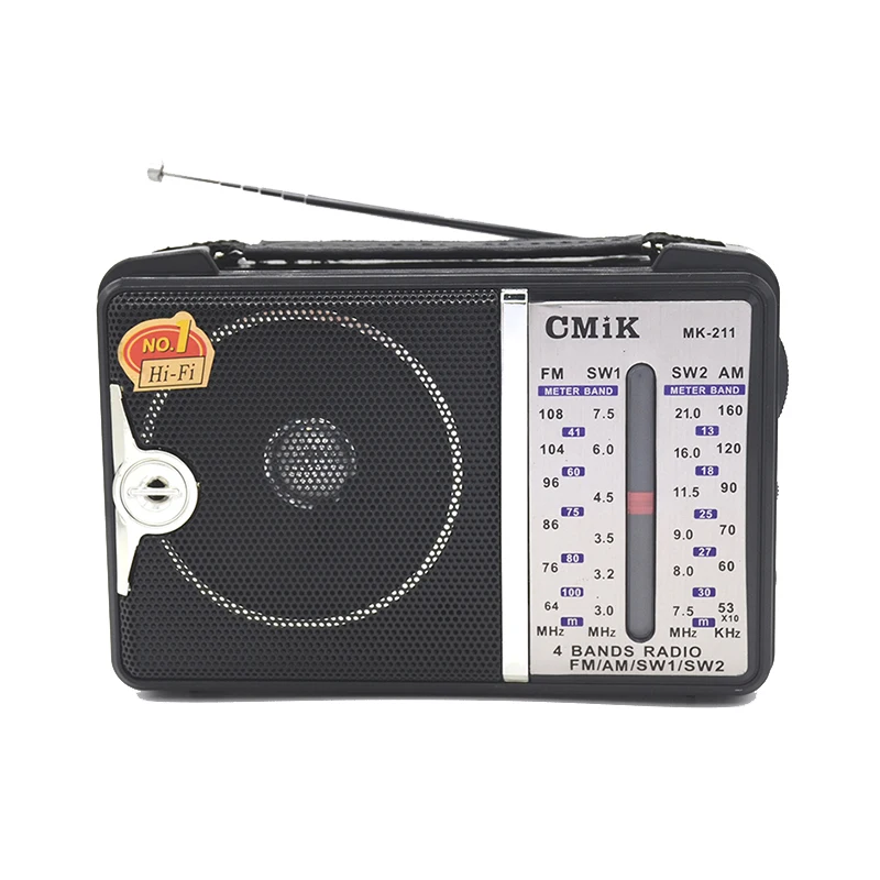 cmik mk-211 china plastic shortwave antique long range old vintage other am fm sw1-2 crank jack home portable radio, Black
cmik mk-211 china plastic shortwave antique long range old vintage other am fm sw1-2 crank jack home portable radio, Black