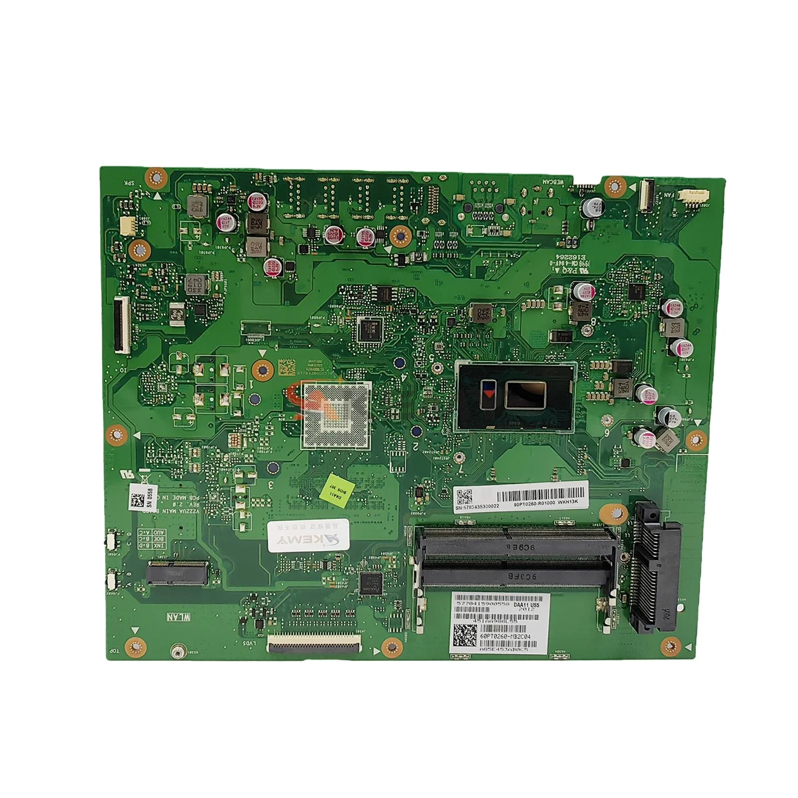 V222UA motherboard For ASUS V222U V222UA All-in-one Desktop motherboard V222UA mainboard with I3-8130U cpu UMA
V222UA motherboard For ASUS V222U V222UA All-in-one Desktop motherboard V222UA mainboard with I3-8130U cpu UMA