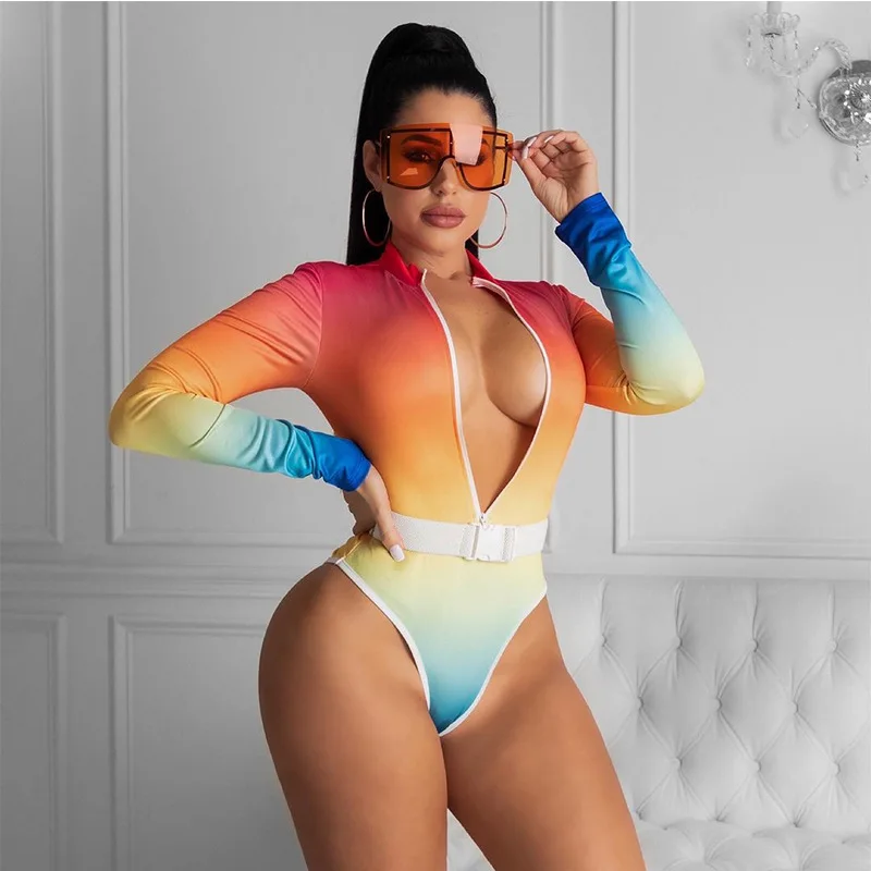 Long Sleeve Waist Band Swimwear Custom Bikini One Pieces Gradient Swimming Costume Girls Zipper Swimsuit
Long Sleeve Waist Band Swimwear Custom Bikini One Pieces Gradient Swimming Costume Girls Zipper Swimsuit