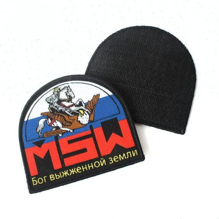 Wholesale New Design Custom Sport Club Name Logo Team Clothing Woven Patches with Hook and Loop
Wholesale New Design Custom Sport Club Name Logo Team Clothing Woven Patches with Hook and Loop